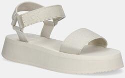 Calvin Klein Jeans szandál SANDAL VELCRO WEBBING MG bézs, női, platformos, YW0YW01693 - bézs Női 41