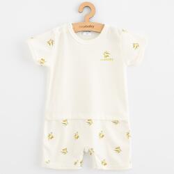 NEW BABY Salopeta de vară pentru bebeluși din bumbac organic New Baby Olivii, mărime 56 (0-3luni)