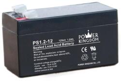 POWER KINGDOM 12V 1, 2Ah VRLA akkumulátor