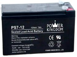 POWER KINGDOM 12V 7Ah VRLA akkumulátor