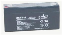POWER KINGDOM 6V 3, 2Ah VRLA akkumulátor