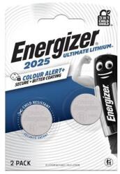 Energizer Gombelem, CR2025, 2 db, színjelző, ENERGIZER "Ultimate Lítium Performance (EECR2025F2)