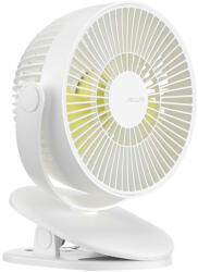 JisuLife FA18S White Csiptetős Ventilátor, 4000 mAh Akkumulátor, Fehér