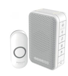 Honeywell DC313NP2 Vezeték Nélküli Csengő, 150 m Hatótáv, 6 Dallam, LED Jelzőfény, Nyomógomb IP55 Védett, 230 V-os Tápellátás