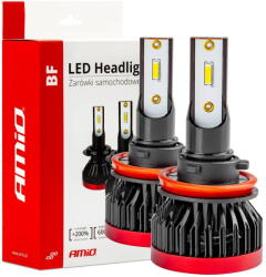 AMiO Becuri auto LED seria BF H8 H9 H11 H16 6000k CANBUS amio-02245 (AMI-02245) - pcone