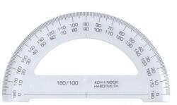 KOH-I-NOOR Szögmérő, műanyag, 180 °-os, KOH-I-NOOR