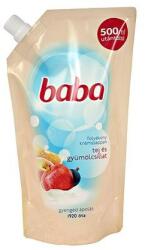 Baba Folyékony szappan utántöltő, 0, 5 l, BABA, tej és gyümölcs - officeland