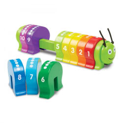 Melissa & Doug Melissa & Doug, Fa Készségfejlesztő Játék, Színes Számtanuló Hernyó (KN9274)
