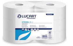 Lucart Toalettpapír, 2 rétegű, nagytekercses, 26 cm átmérő, LUCART, Strong, hófehér