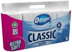 Tolatettpapír, 3 rétegű, 8 tekercses, Ooops! Classic, sensitive