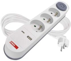 EMOS 3 Plug + 2 USB Switch (P1312PD)