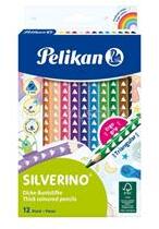 Pelikan Silverino 12 színű vastag, háromszögletű színesceruza készlet (PELIKAN_00700627) (PELIKAN_00700627)