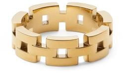 Daniel Wellington Stílusos aranyozott gyűrű 3-Link DW0040099 58 mm