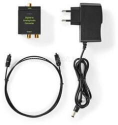 NEDIS ACON2510BK digitális audió konverter, 1 irányú Csatl. bemen. : 1x digitális RCA / 1x TosLink Csatl. kim. : 1x (2x RCA (ACON2510BK) (ACON2510BK)