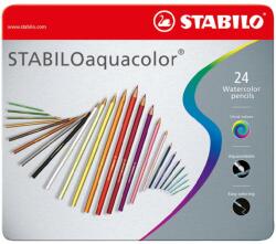 STABILO Aquacolor színes ceruza, 2, 8 mm, 24 szín / készlet, fém doboz (SW1716245)