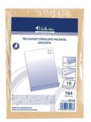Victoria TB4 szilikonos redős-talpas tasak barna gascofil 10db (IBI28) (IBI28)