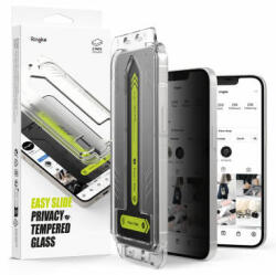Ringke Folie Protectie Ringke Privacy Easy Slide Apple iPhone 16e / 14 / 13 Pro / 13 Sticla Securizata Full Glue Set 2 bucati (fol/ec/pr/rink/ea/ai16e/st/fu/se)