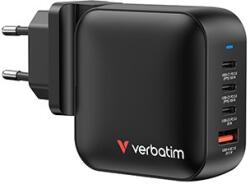 Verbatim GaN 32231, utazási hálózati töltő, USB 3.0, USB C, szürke, 100 W, cserélhető villák C, G, A (32231)