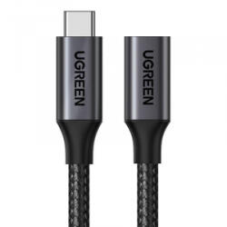 UGREEN US372 USB-C-USB-C Gen2 hosszabbító kábel 0, 5m fekete (45172) (45172)