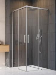 Radaway Idea Brushed Nickel KDD szögletes szálcsiszolt króm zuhanykabin 80B+70J (387061-91-01L+387065-91-01R)
