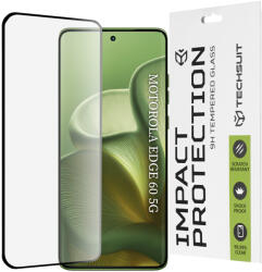 Techsuit - 111D Teljes Fedésű / Teljes Ragasztású Üveg - Motorola Edge 60 / Edge 60 Fusion - Fekete üvegfólia