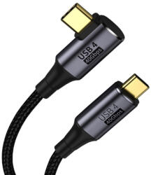 PremiumCord USB4 Thunderbolt 3 90 kábel 100W 8K 60Hz 1.2m (KU4CU12) (KU4CU12)