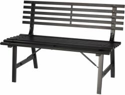 Mercaton Kerti pad, acélszerkezet, fekete, 110x55x76 cm, Grúzia (MCTART-MEB0827)
