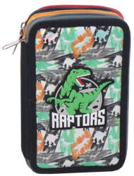 S-Cool Penar neechipat cu 4 fermoare S-COOL SC3207, Motiv raptors, Rosu (SC3207/ROSU) Penar