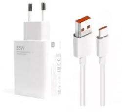 Xiaomi MDY-16-EF hálózati töltő USB aljzat (33W, PD gyorstöltő + Type-C kábel) fehér 'gigapack csomagolás