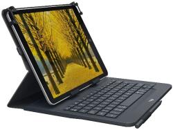 Logitech Universal Folio billentyűzetes tok 9-10 tabletekhez, Bluetooth, UK Angol, fekete (920-008341)
