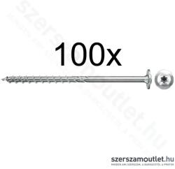 Fischer PowerFast II WTP BC 100 Szerkezetépítő csavar, lapos fej, TX30, 6x100mm (100db/doboz) (561796FIS) (561796FIS)