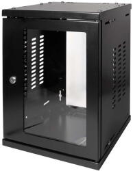 LogiLink Hálózati szekrény / fali állvány 10" , 8U, összeszerelve, fekete (W09Z33B)