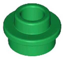 LEGO® Alkatrészek (Pick a Brick) Zöld 1x1 Kerek Lapos elem Közepén Lyukkal 6338221 (6338221)