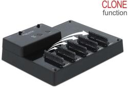 Delock USB 3.0 Dokkoló és klónozó állomás 5 x 2.5 SATA HDD / SSD-hez (64098) - pepita