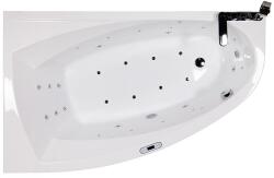 Wellis Matana E-Max aszimmetrikus hidromasszázs fürdőkád 160x100 cm - Balos kivitel (WK00177-1)