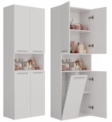 Topeshop Fürdőszoba Oszlop Álló Szekrény 174 X 60 X 30 CM Nel 1K/DK Fehér (5902838467619)