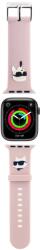 Karl Lagerfeld Óraszíj pink KLAWMSLKCNP Apple Watch 38mm / 40mm / 41mm / 42mm S10 Készülékhez