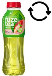 FUZETEA Fuze Tea szénsavmentes eper-aloe vera-ízű üdítőital zöld tea kivonattal 500 ml