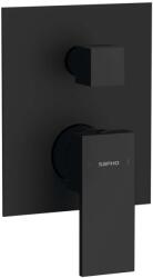 SAPHO Cubemix - Rejtett csaptelep, 2 készülékhez, testtel, matt fekete CM042B (CM042B)