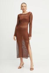 Fracomina rochie culoarea maro, maxi, mulată, FS25SD5004K514O7 PPYA-SUD1RW_88X (FS25SD5004K514O7)
