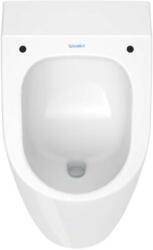 Duravit ME by Starck - Piszoár, hátsó vízbevezetés, Rimless, WonderGliss, fehér 281230AC00 (281230AC00)