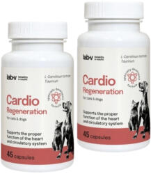  LAB-V LAB-V Cardio Regeneration - Szív- és érrendszeri támogatás kutyáknak és macskáknak 2x45 kapszula