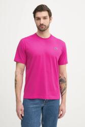 Lacoste tricou barbati, culoarea violet, neted 9B82-TSM601_43X (TH7618)