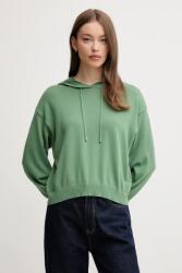 Benetton pulover de bumbac femei, culoarea verde, light, 1294D203T PPYA-SWD0G9_77X (1294D203T)