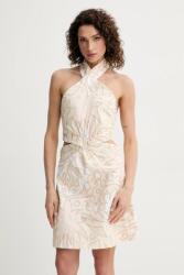 Silvian Heach rochie OUELLE culoarea bej, mini, mulată, CVP25066VE MPYA-SUD013_01X (CVP25066VE)