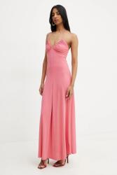 Silvian Heach rochie MADEV culoarea roz, maxi, evazată, GPP25330VE MPYA-SUD003_42X (GPP25330VE)