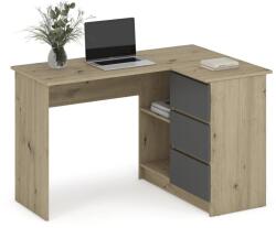 Halmar BEGA íróasztal, szín: artisan tölgy/grafit - sprintbutor