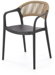 Halmar K582 szék, szín: fekete/natúr