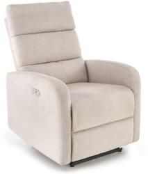 Halmar CARINIO elektromos relax fotel masszázs funkcióval, szín: világos bézs