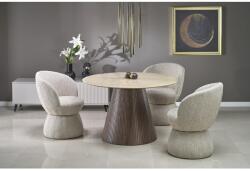 Halmar PIREUS étkezőasztal, kerek, szín: travertin